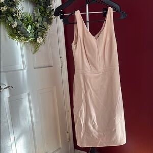 Elegant Pink Sleeveless Dress